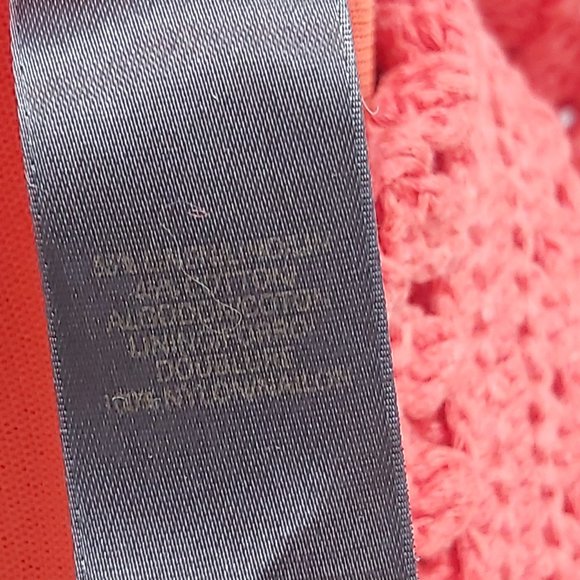 Liz Claiborne Crochet Knit Cotton with Lining Red Camisole Top Women Size Small - Picture 13 of 15